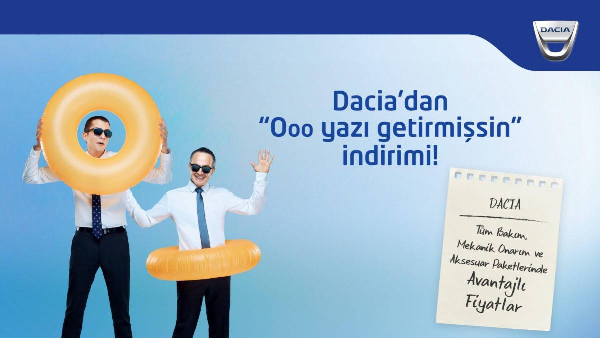 DACIA'DAN OOO YAZI GETİRMİŞSİN İNDİRİMİ KAMPANYASI