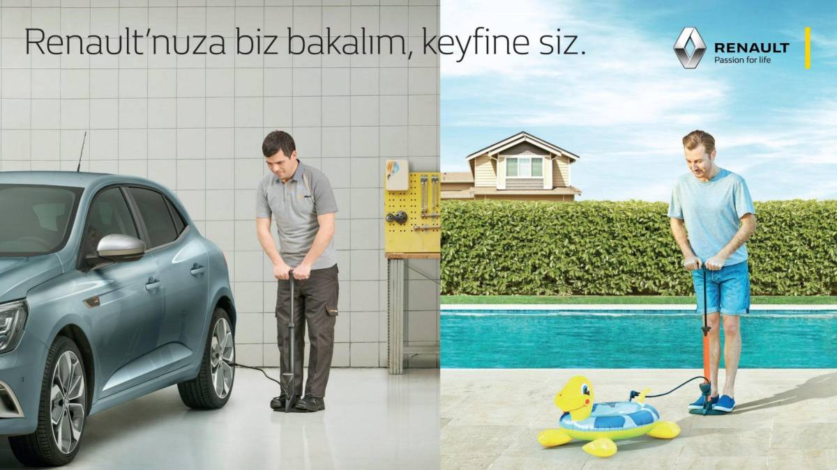 Renault'nuza biz bakalım, keyfine siz!